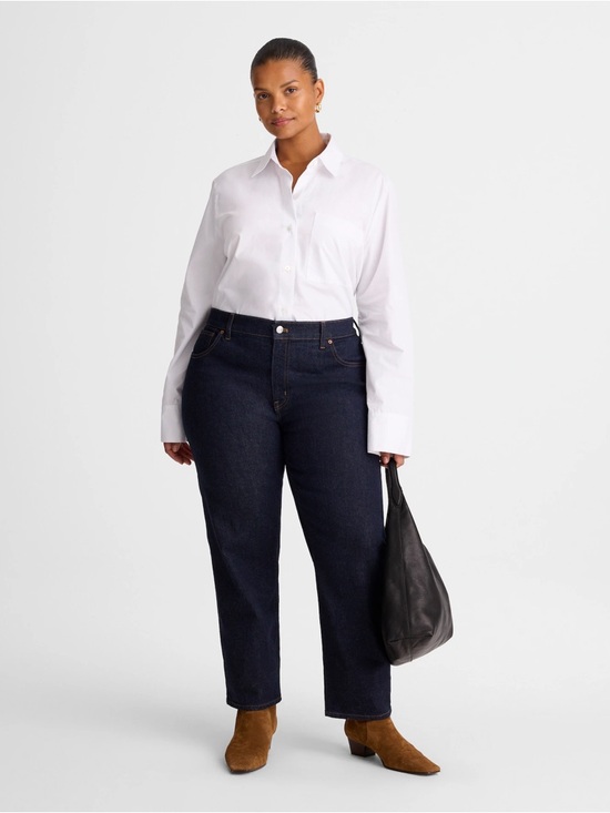 Madewell Denim - Madewell The Plus Jules Slim-Straight Jean in Rinse Wash Size 18W